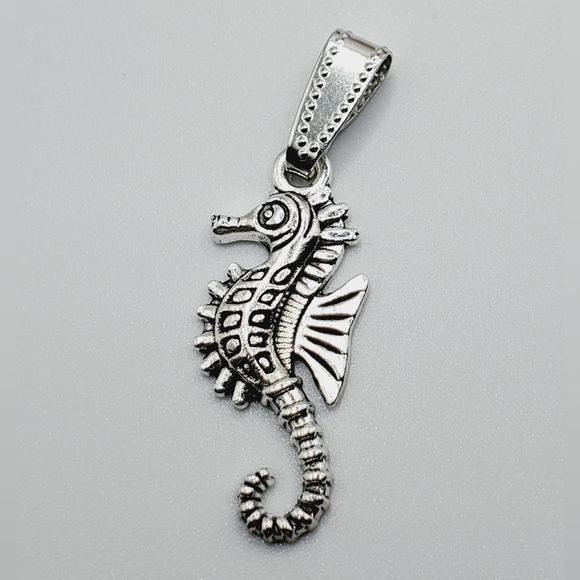 Seahorse silver necklace bracelet pendant charm handmade New 2 for 20.00 - Picture 1 of 3